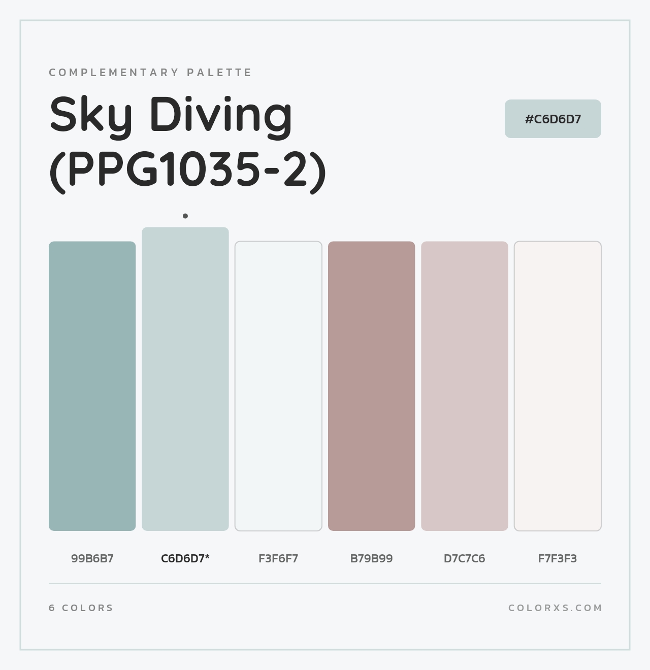 Sky Diving (PPG1035-2) - Complementary Color Palette