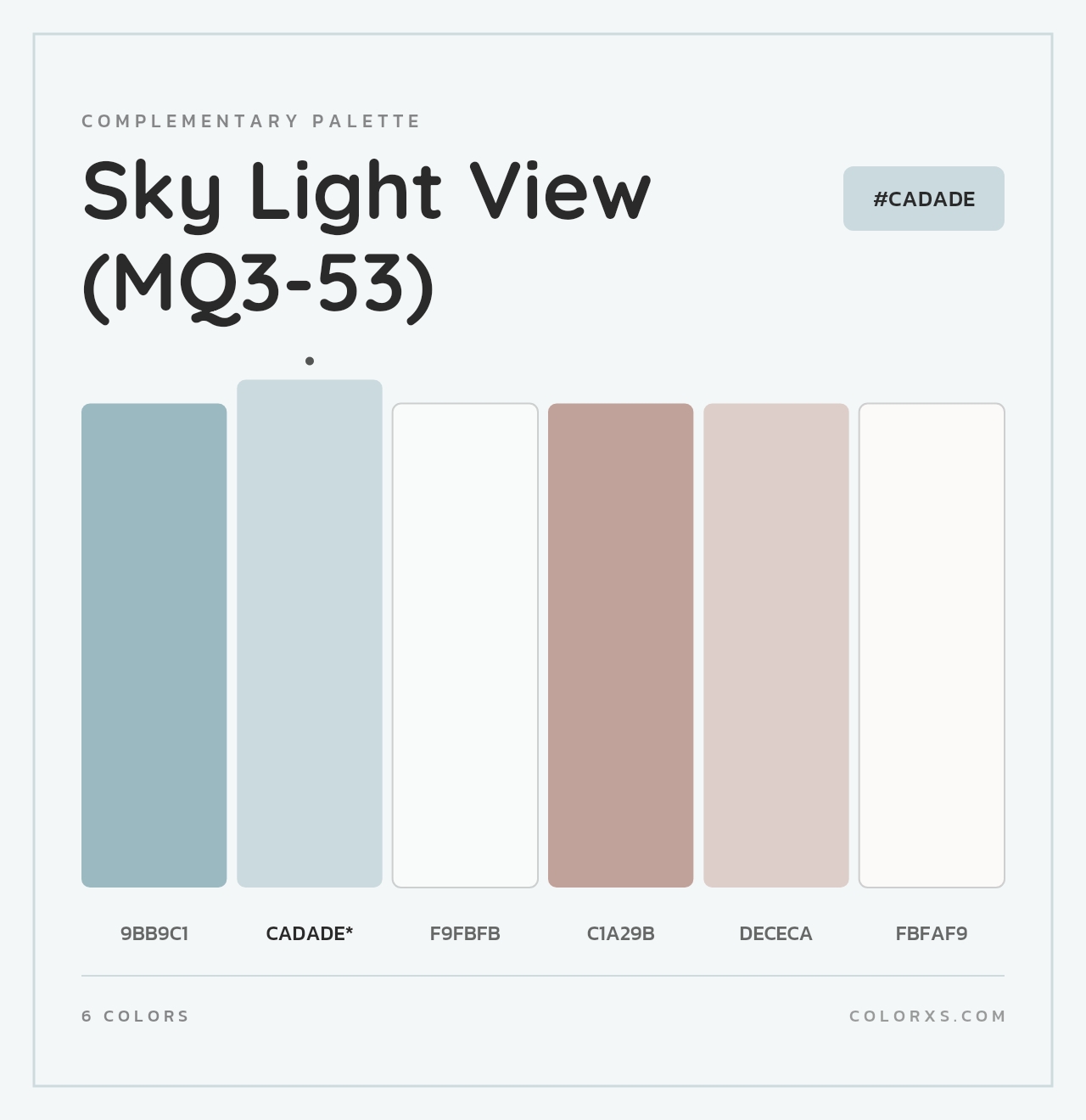 Sky Light View (MQ3-53) - Complementary Color Palette