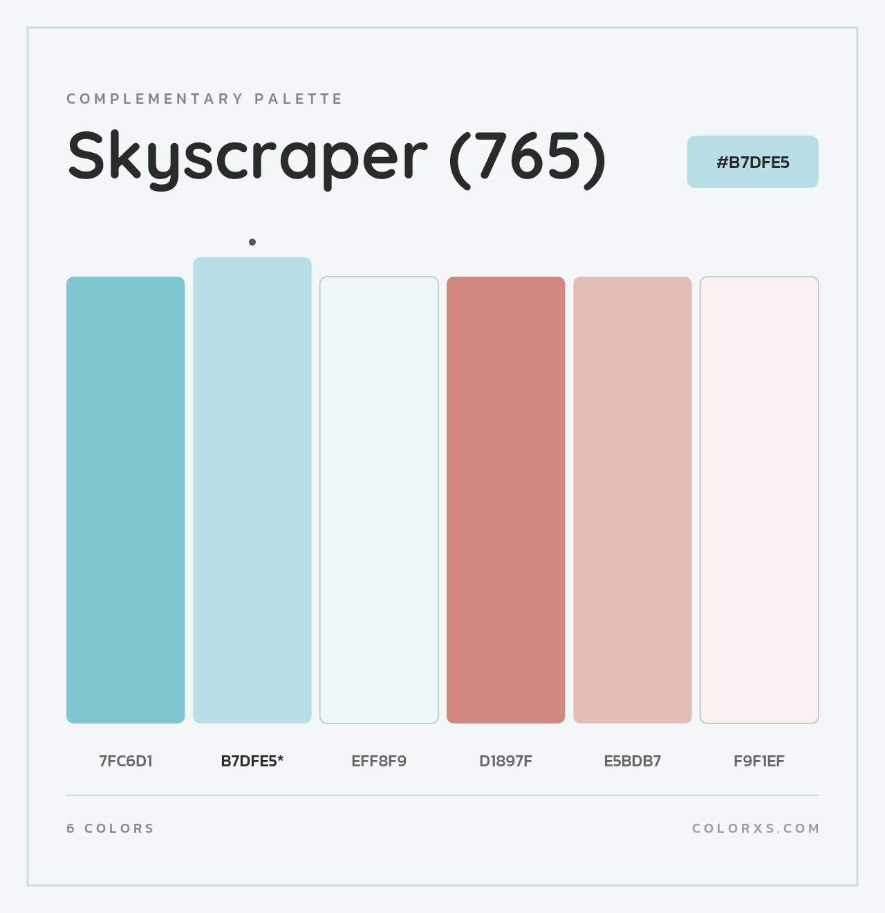 Skyscraper (765) - Complementary Color Palette