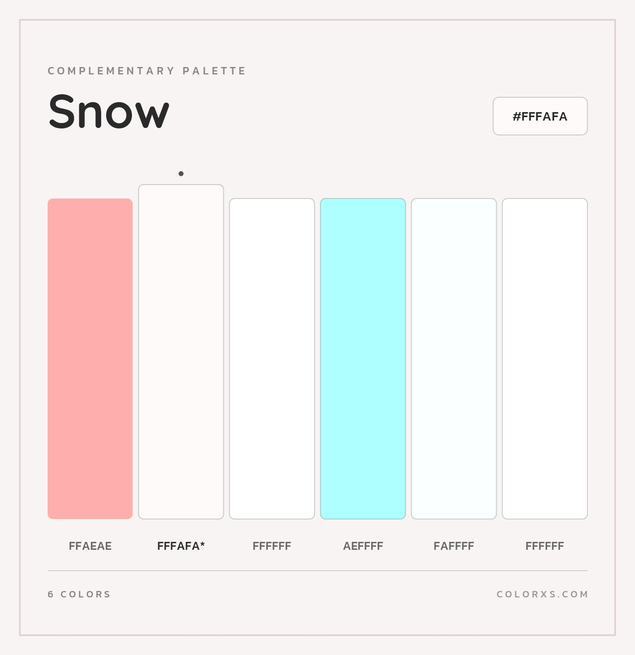Snow - Complementary Color Palette