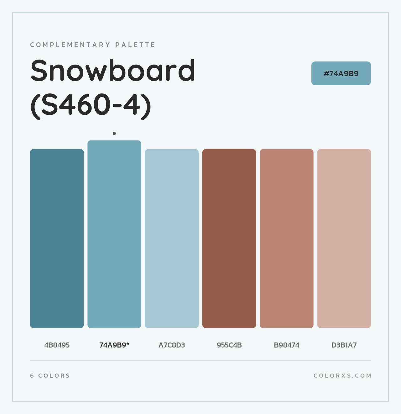 Snowboard (S460-4) - Complementary Color Palette