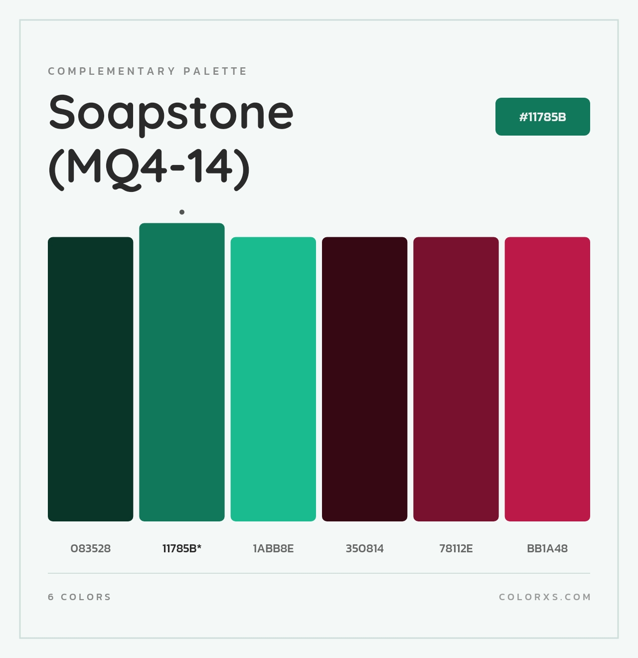 Soapstone (MQ4-14) - Complementary Color Palette