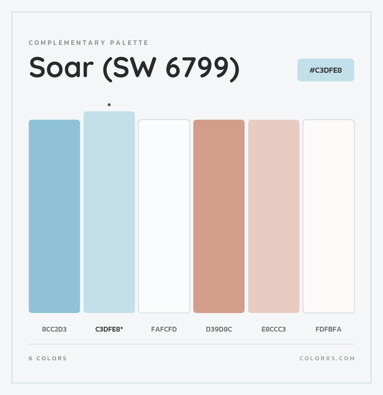 Soar (SW 6799) - Complementary Color Palette