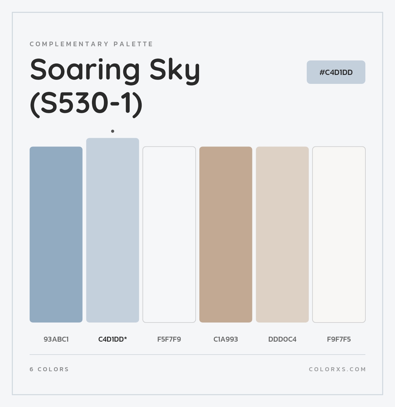 Soaring Sky (S530-1) - Complementary Color Palette