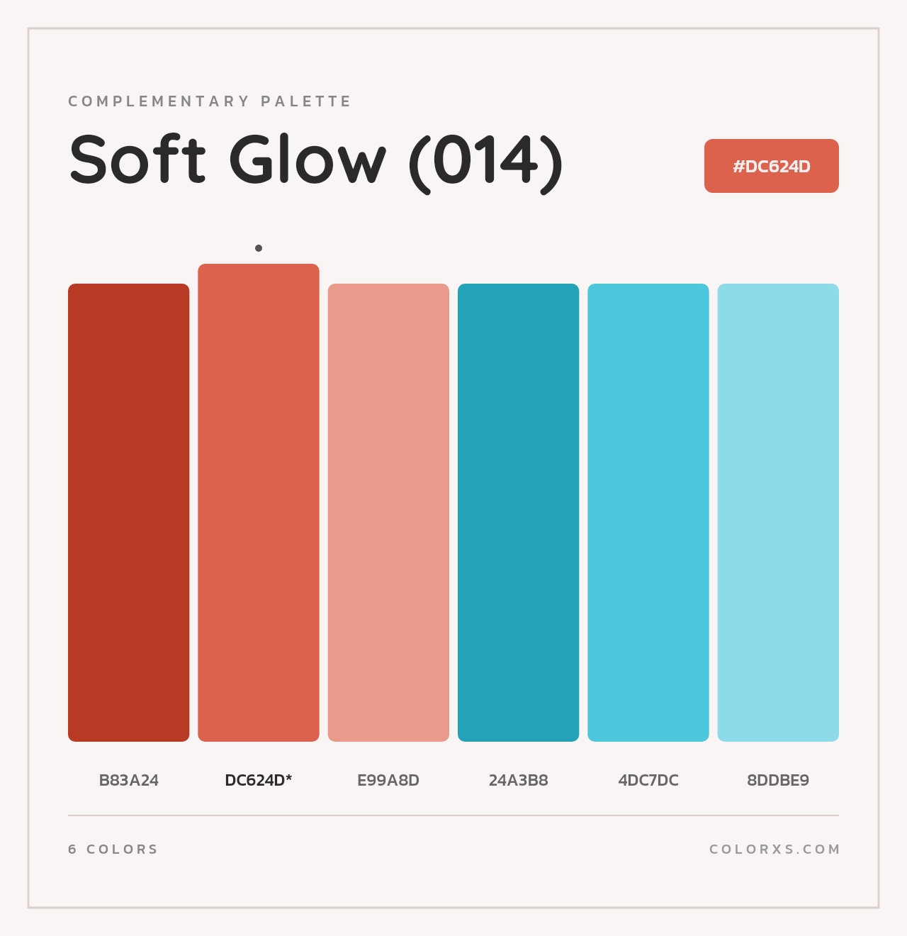 Soft Glow (014) - Complementary Color Palette