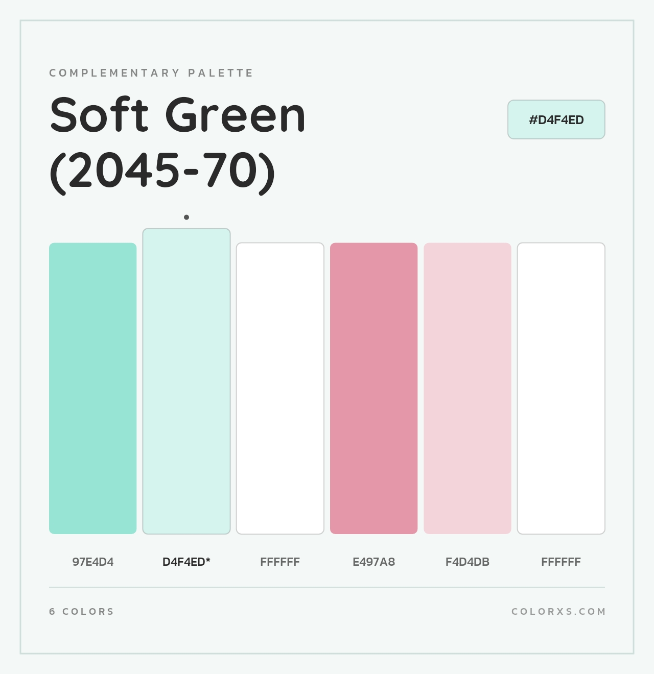 Soft Green (2045-70) - Complementary Color Palette