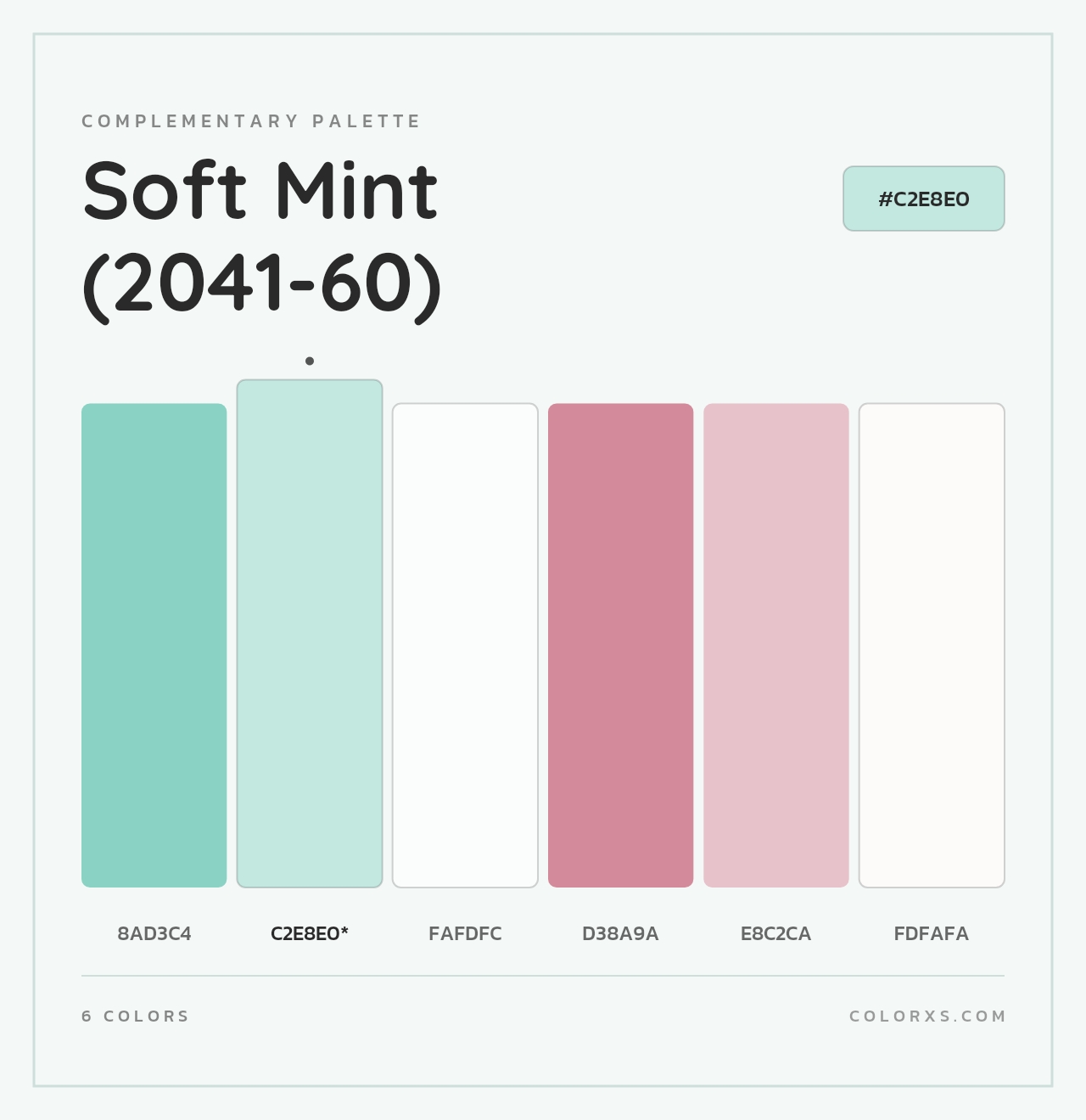 Soft Mint (2041-60) - Complementary Color Palette