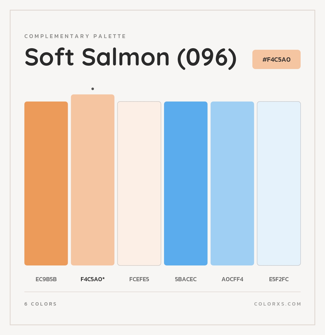 Soft Salmon (096) - Complementary Color Palette