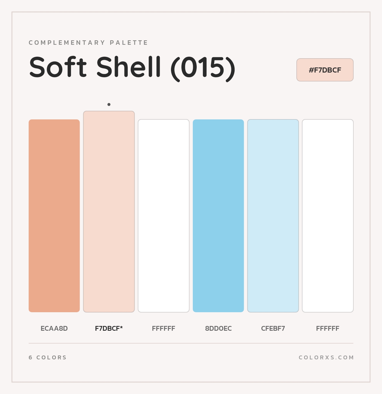 Soft Shell (015) - Complementary Color Palette