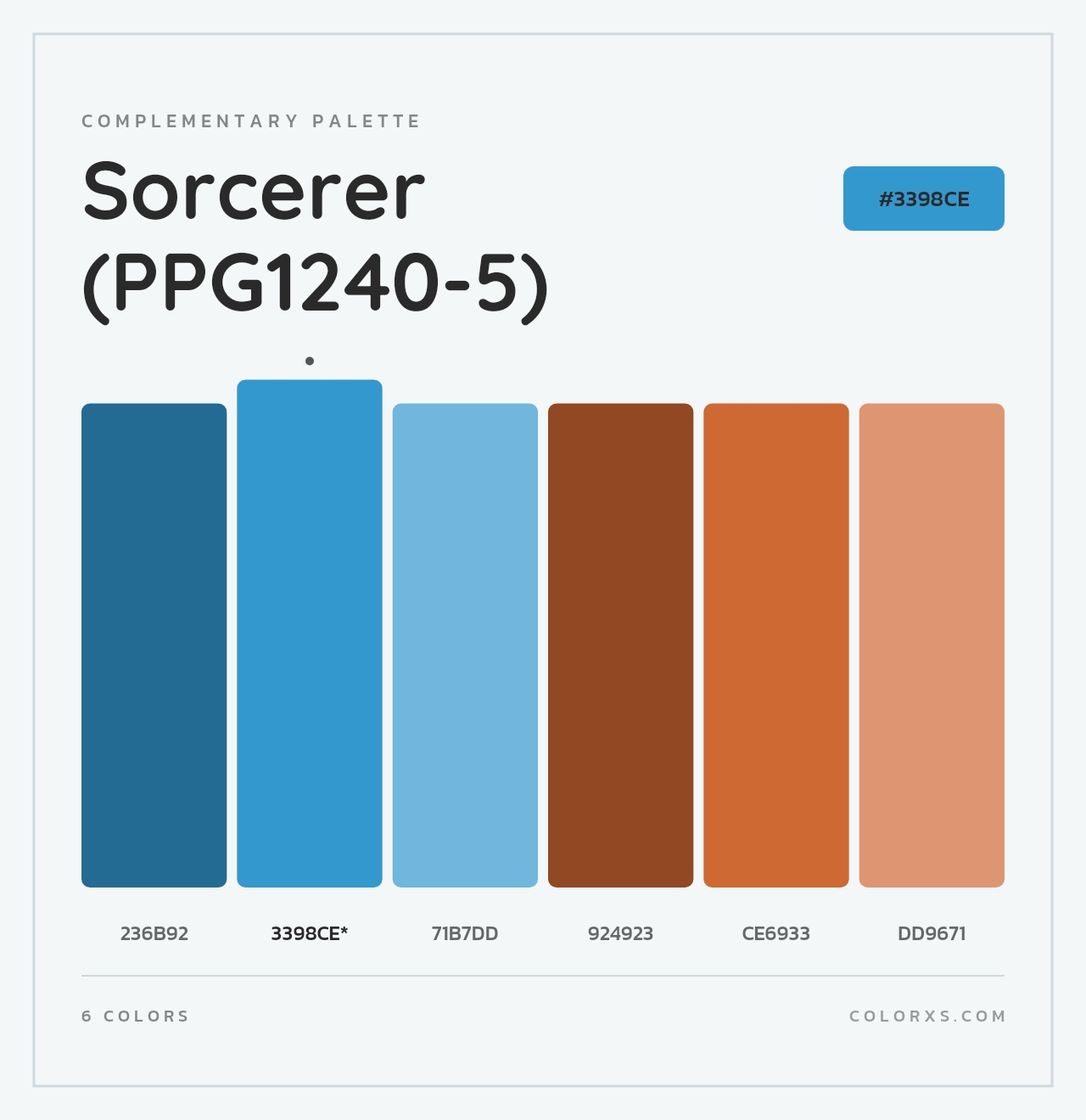 Sorcerer (PPG1240-5) - Complementary Color Palette