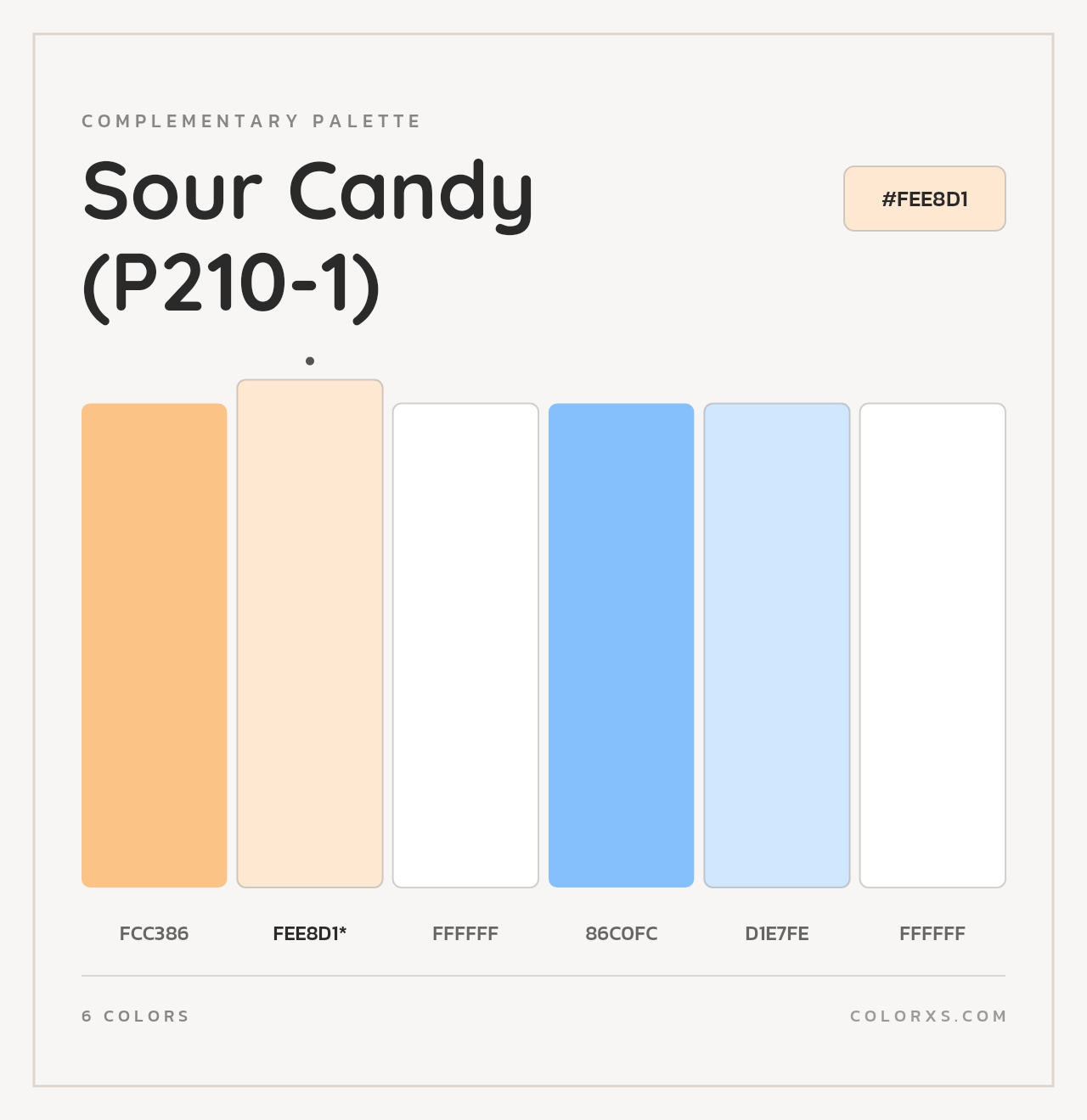 Sour Candy (P210-1) - Complementary Color Palette