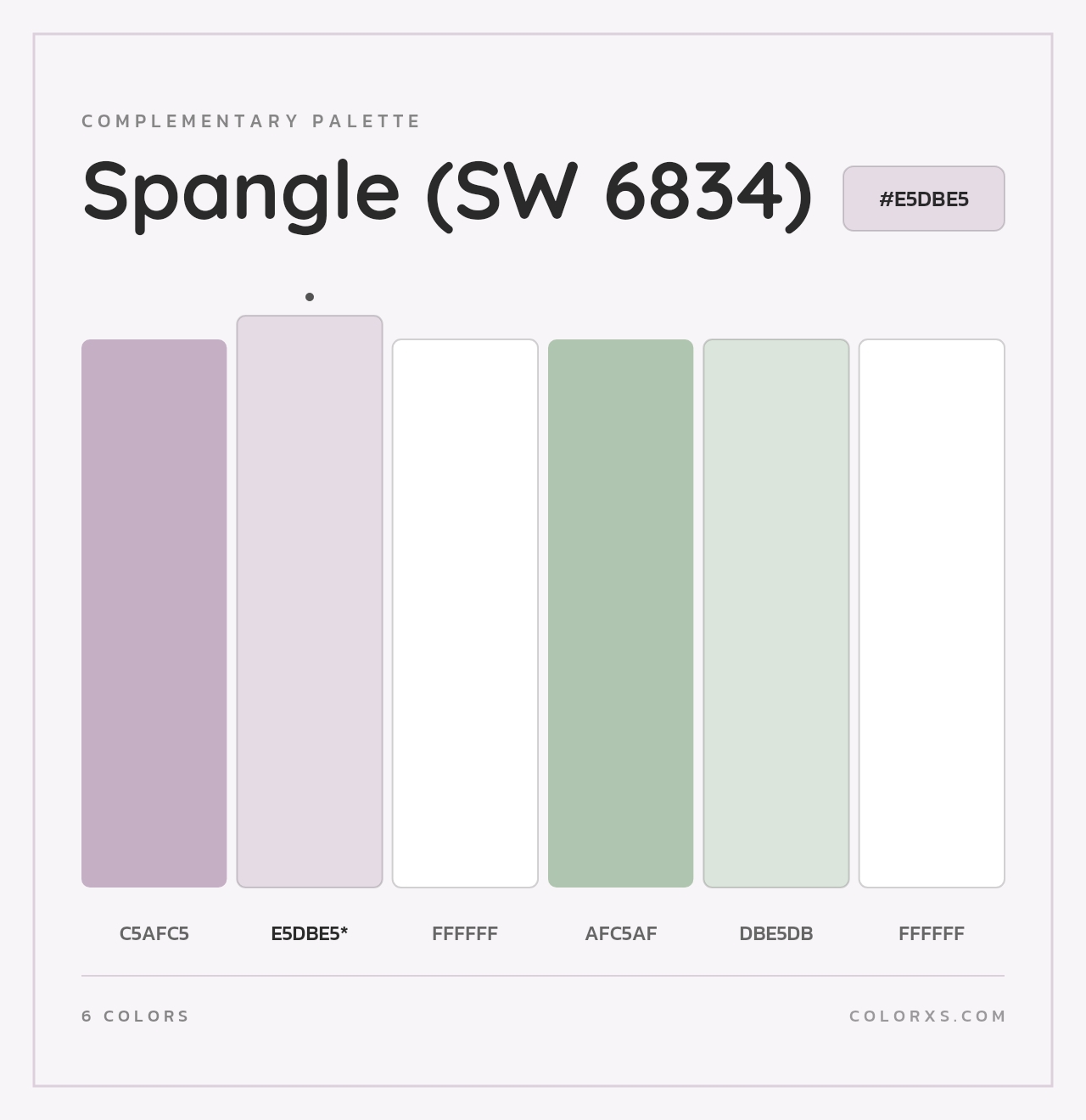 Spangle (SW 6834) - Complementary Color Palette