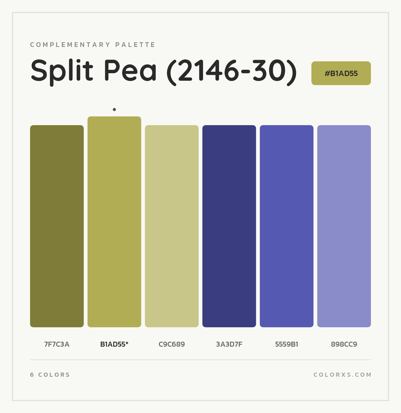 Split Pea (2146-30) - Complementary Color Palette