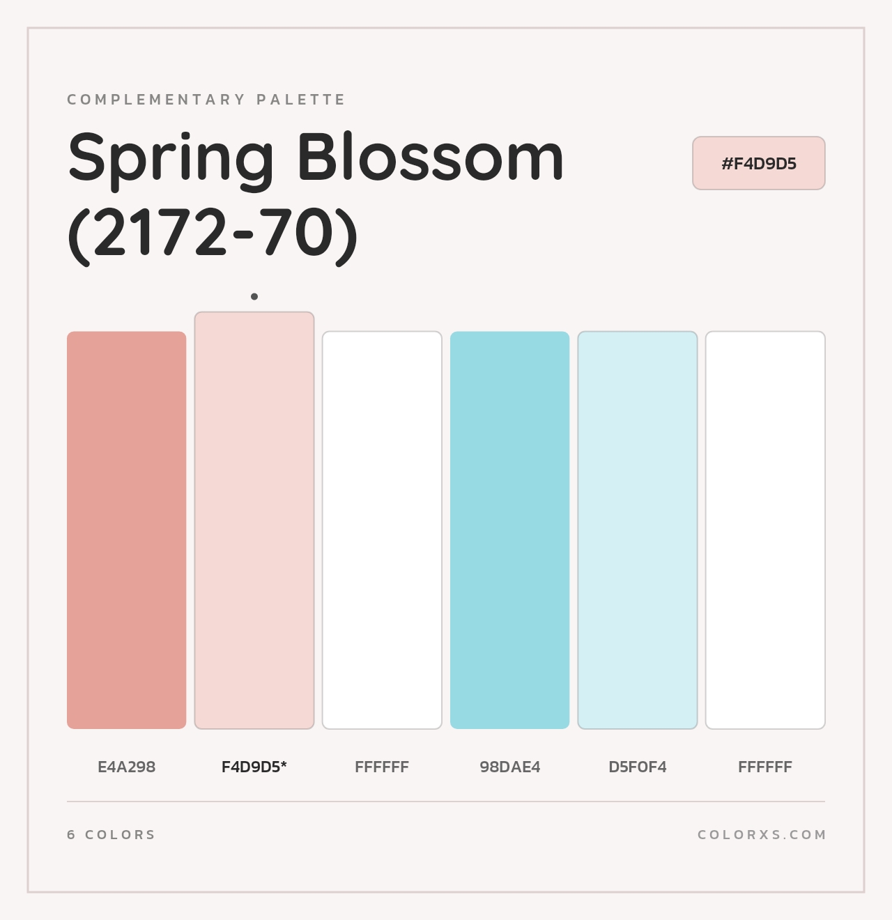 Spring Blossom (2172-70) - Complementary Color Palette