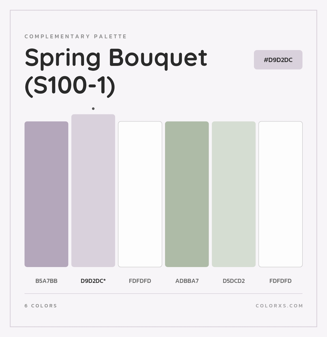 Spring Bouquet (S100-1) - Complementary Color Palette