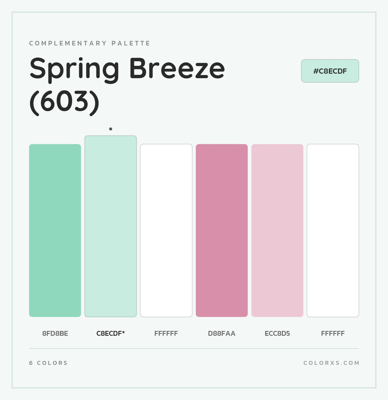 Spring Breeze (603) - Complementary Color Palette
