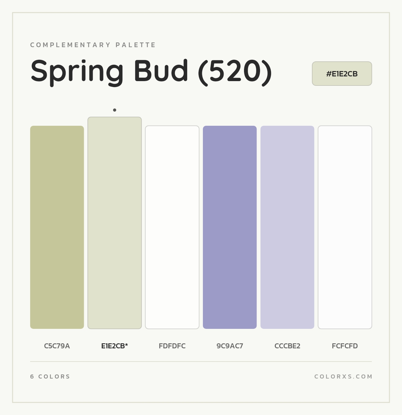 Spring Bud (520) - Complementary Color Palette