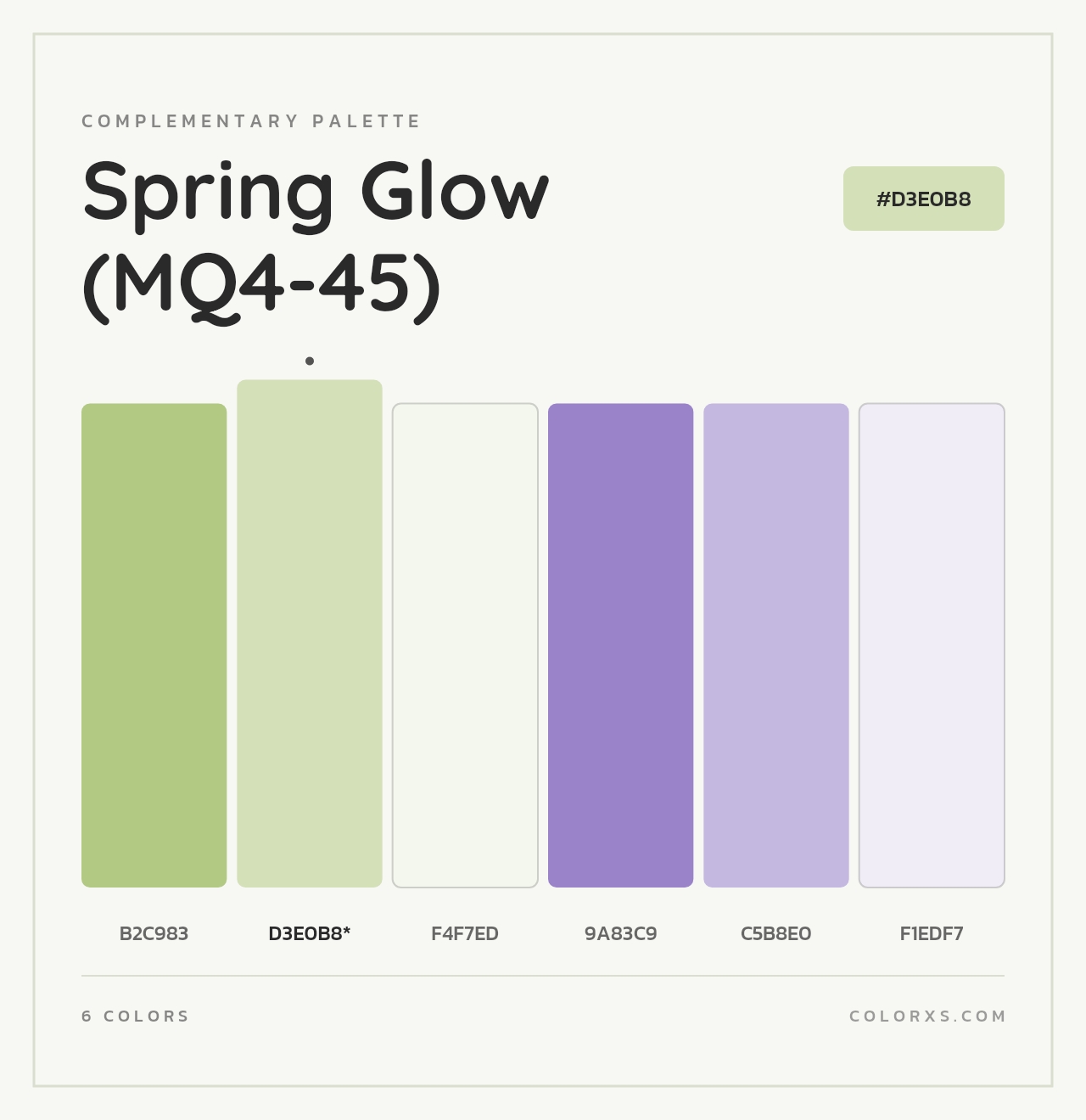 Spring Glow (MQ4-45) - Complementary Color Palette