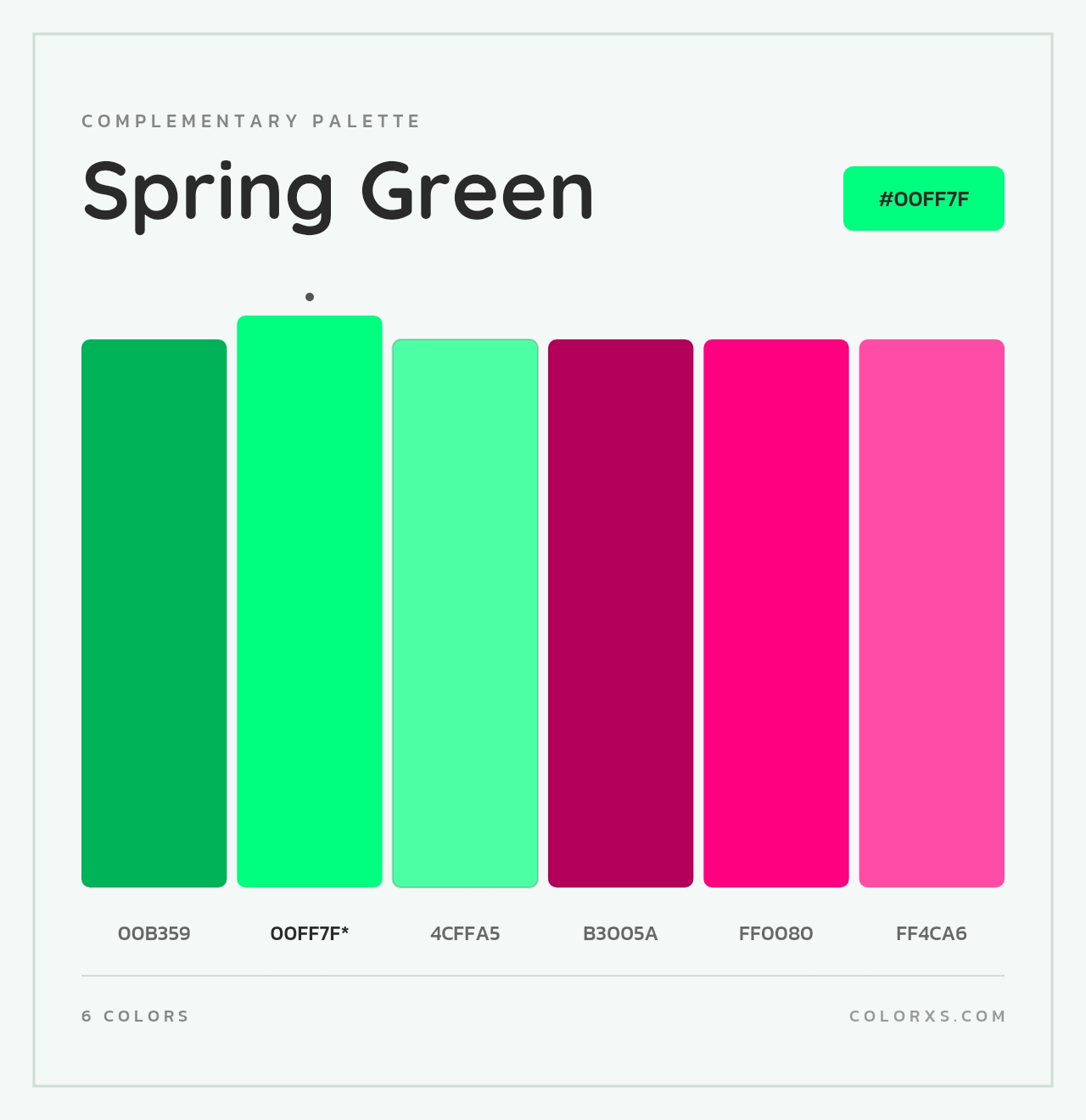 Spring Green - Complementary Color Palette