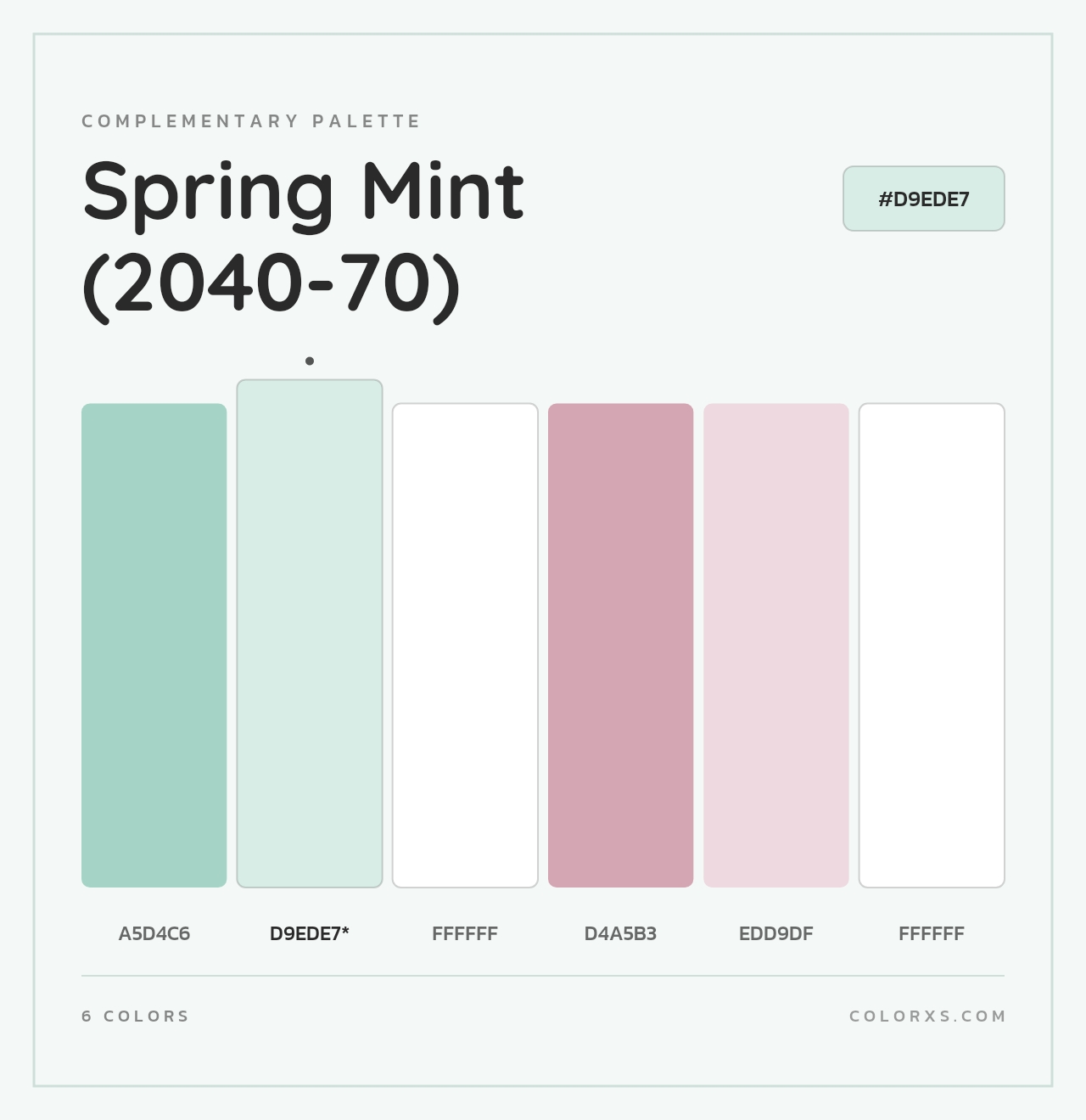 Spring Mint (2040-70) - Complementary Color Palette