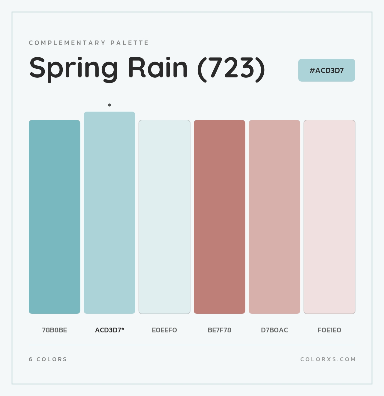 Spring Rain (723) - Complementary Color Palette
