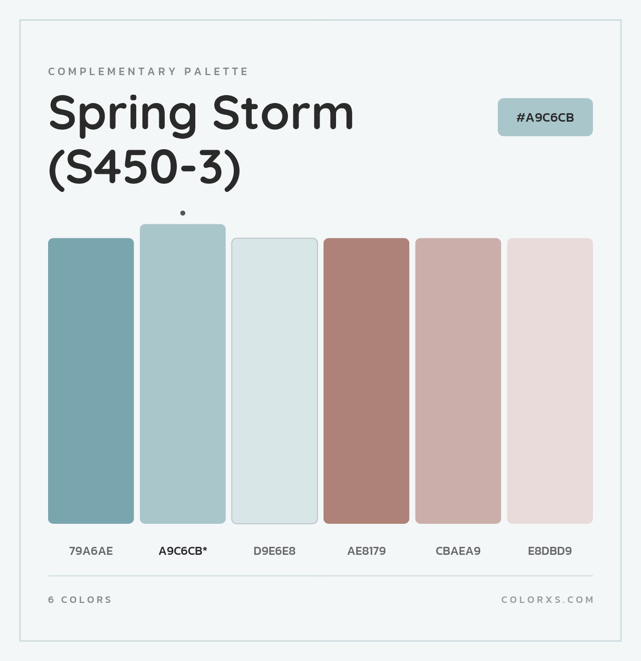 Spring Storm (S450-3) - Complementary Color Palette