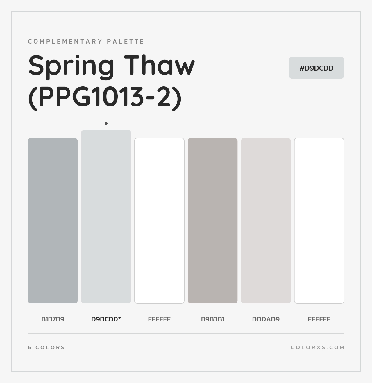 Spring Thaw (PPG1013-2) - Complementary Color Palette