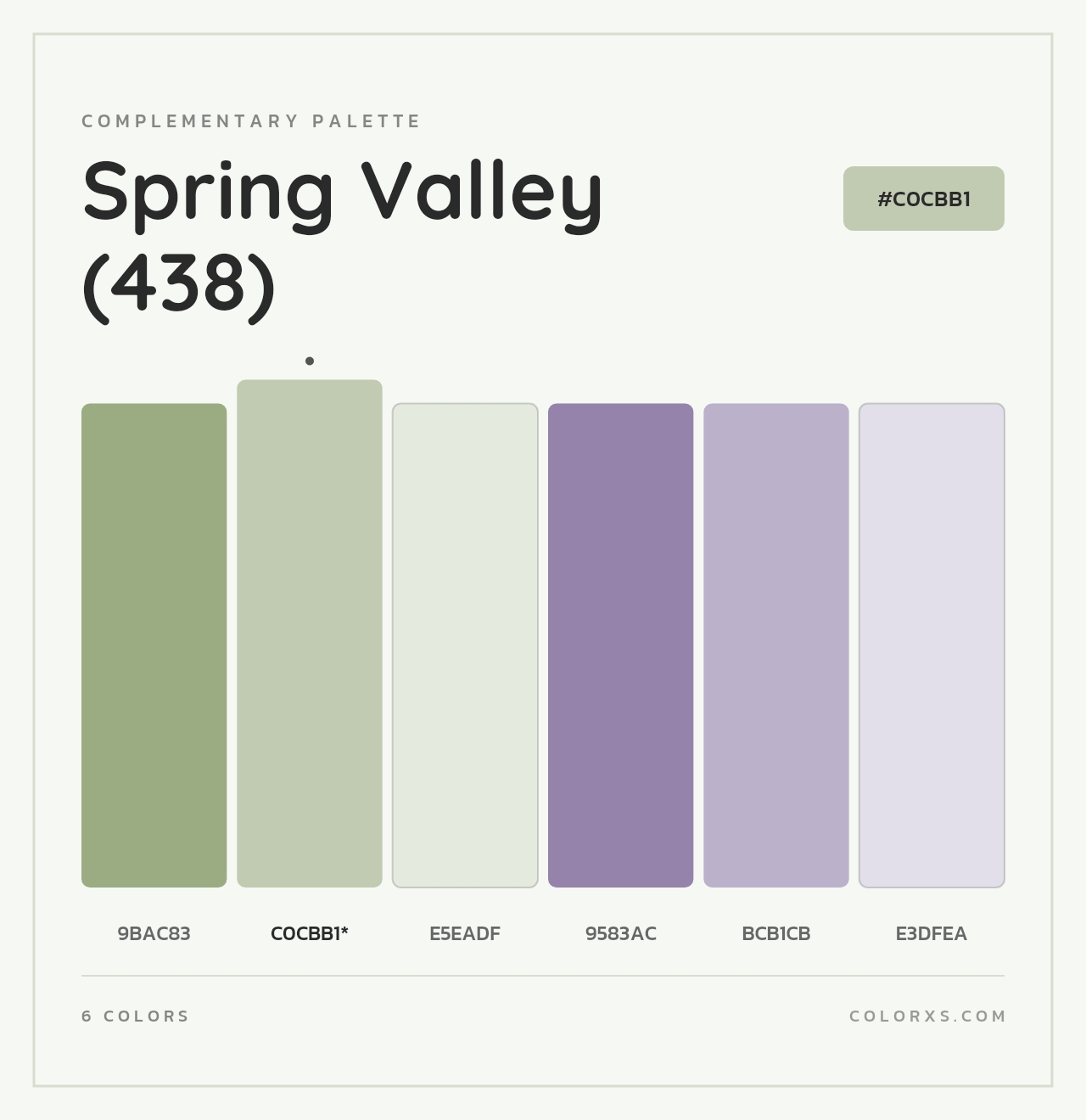 Spring Valley (438) - Complementary Color Palette