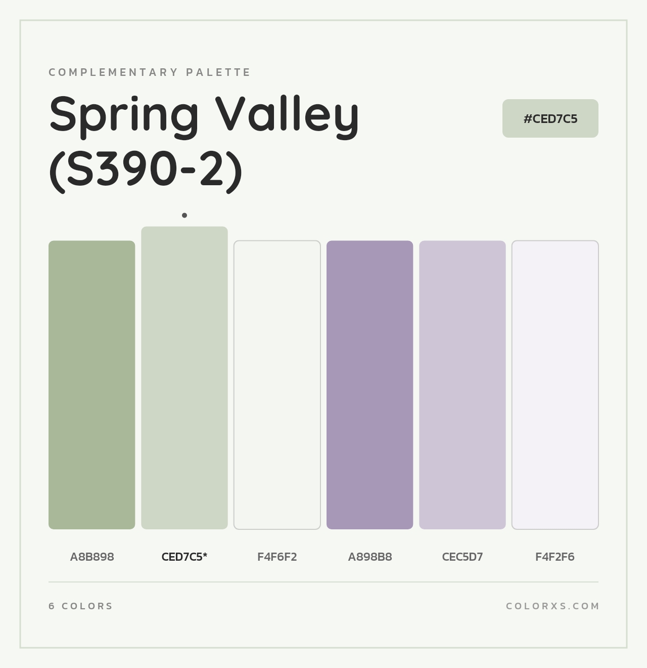 Spring Valley (S390-2) - Complementary Color Palette