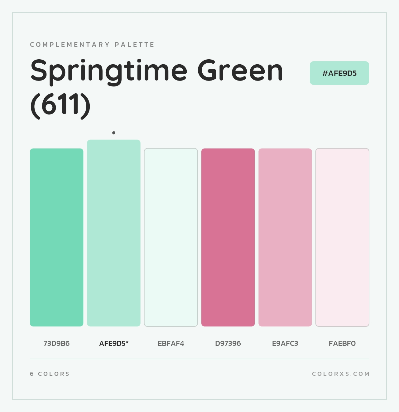 Springtime Green (611) - Complementary Color Palette