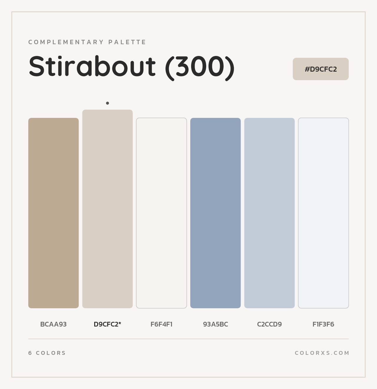 Stirabout (300) - Complementary Color Palette
