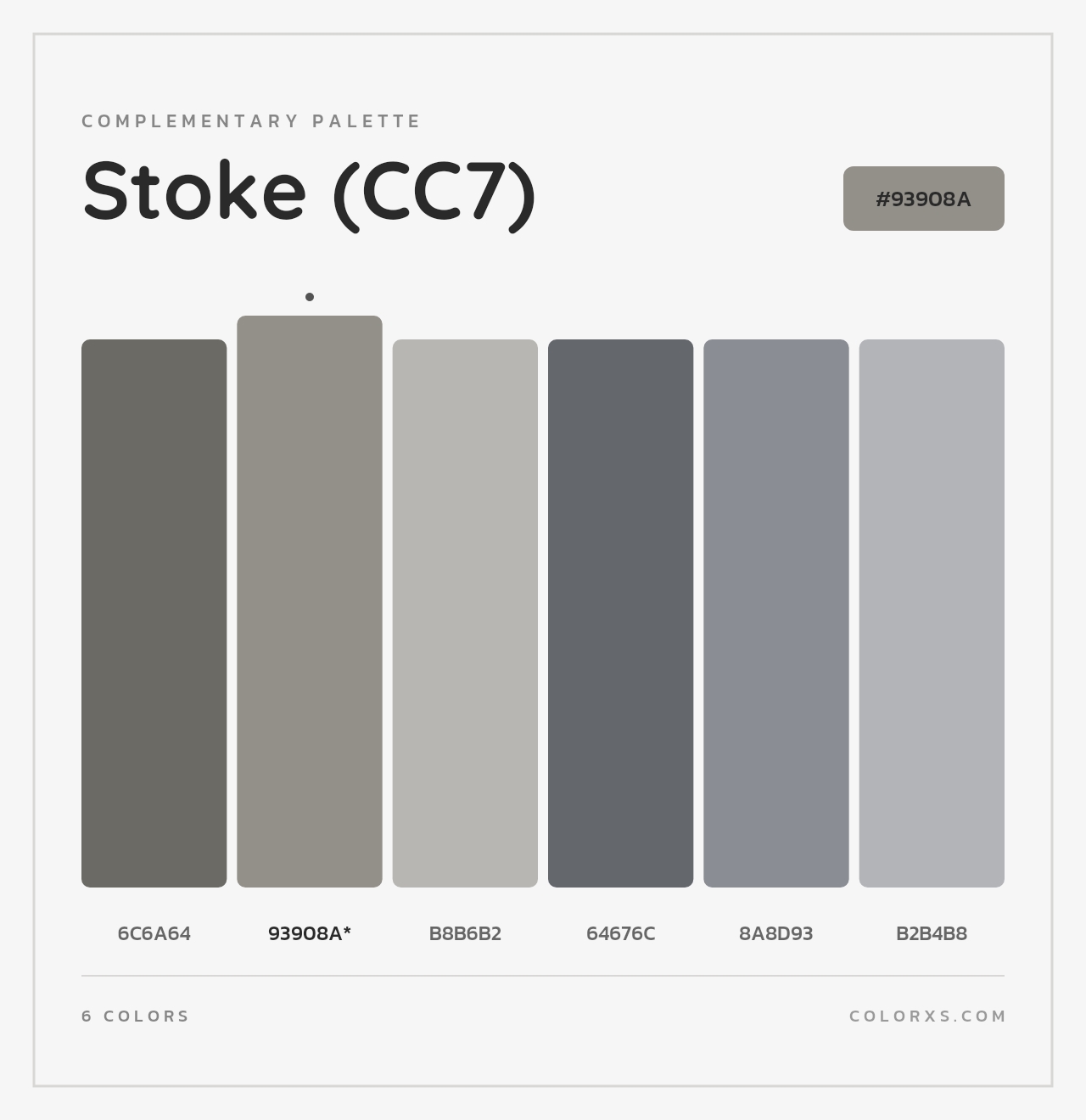 Stoke (CC7) - Complementary Color Palette
