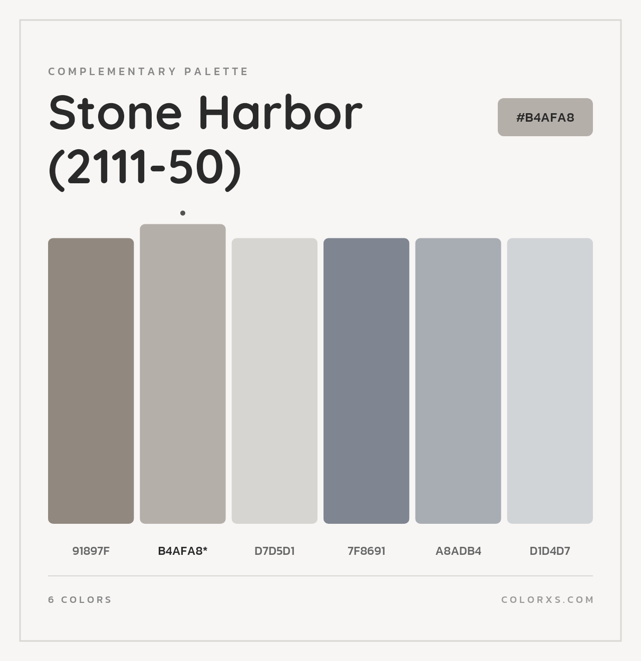 Stone Harbor (2111-50) - Complementary Color Palette