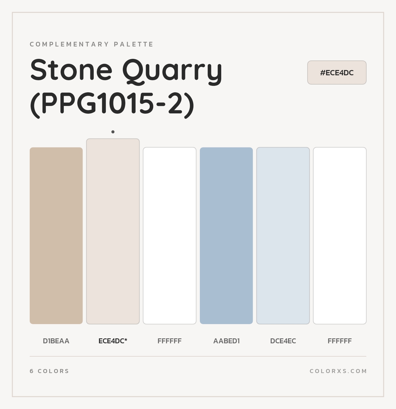 Stone Quarry (PPG1015-2) - Complementary Color Palette
