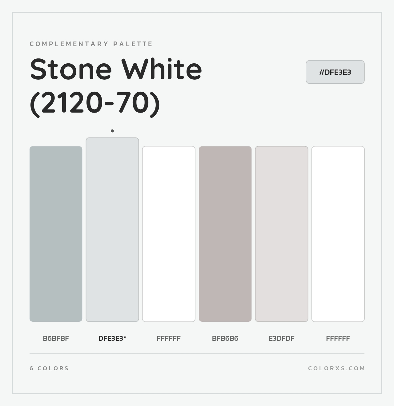 Stone White (2120-70) - Complementary Color Palette