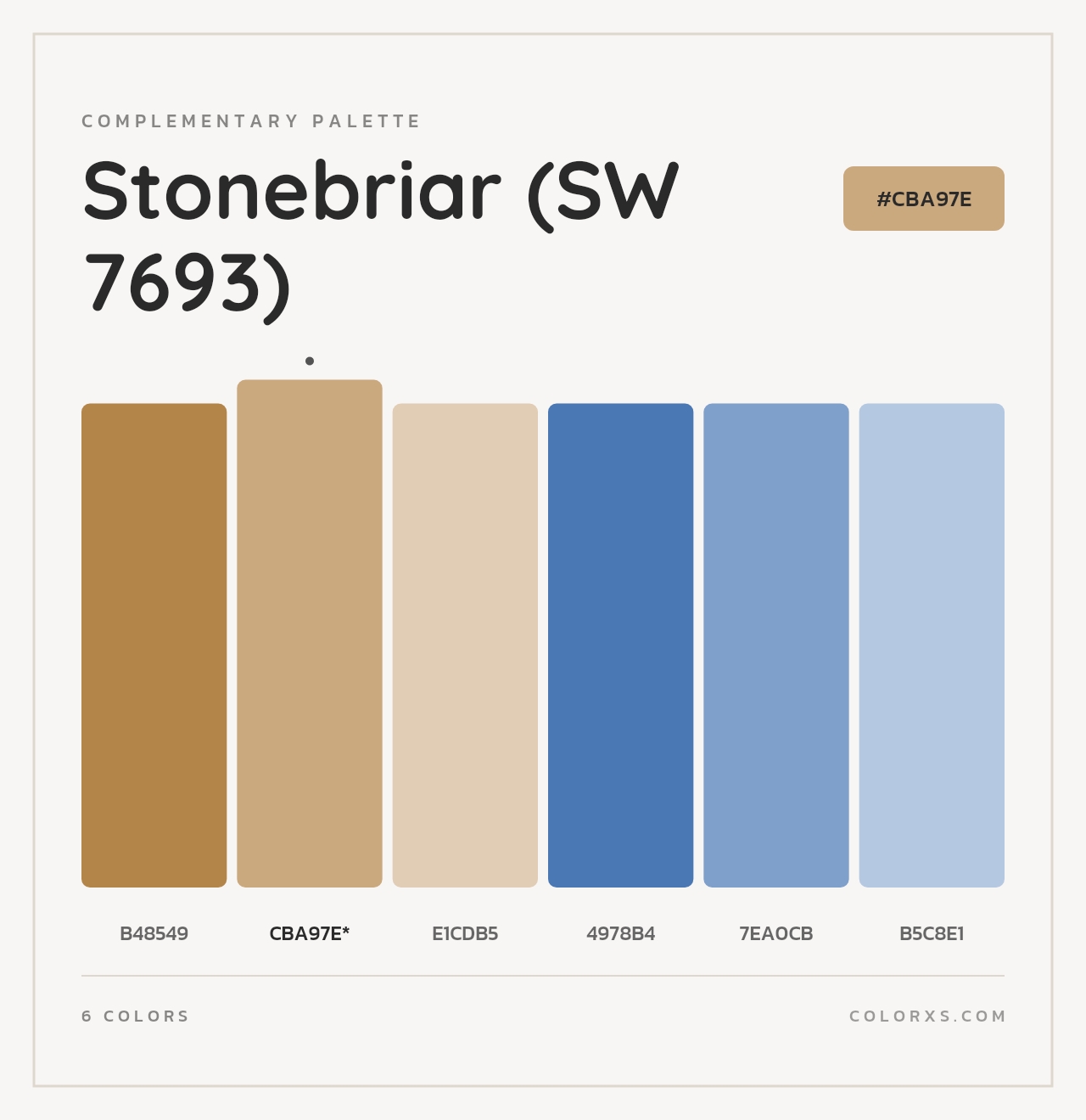Stonebriar (SW 7693) - Complementary Color Palette