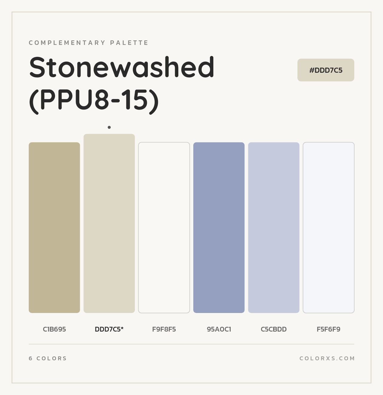 Stonewashed (PPU8-15) - Complementary Color Palette