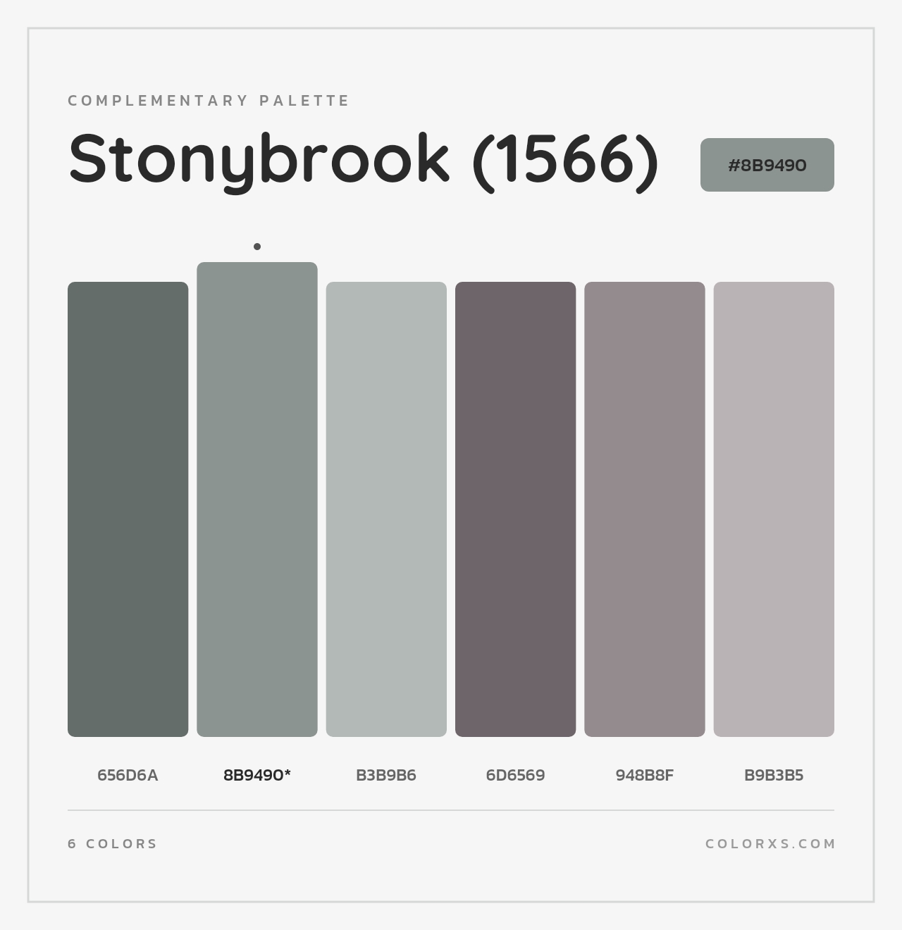 Stonybrook (1566) - Complementary Color Palette