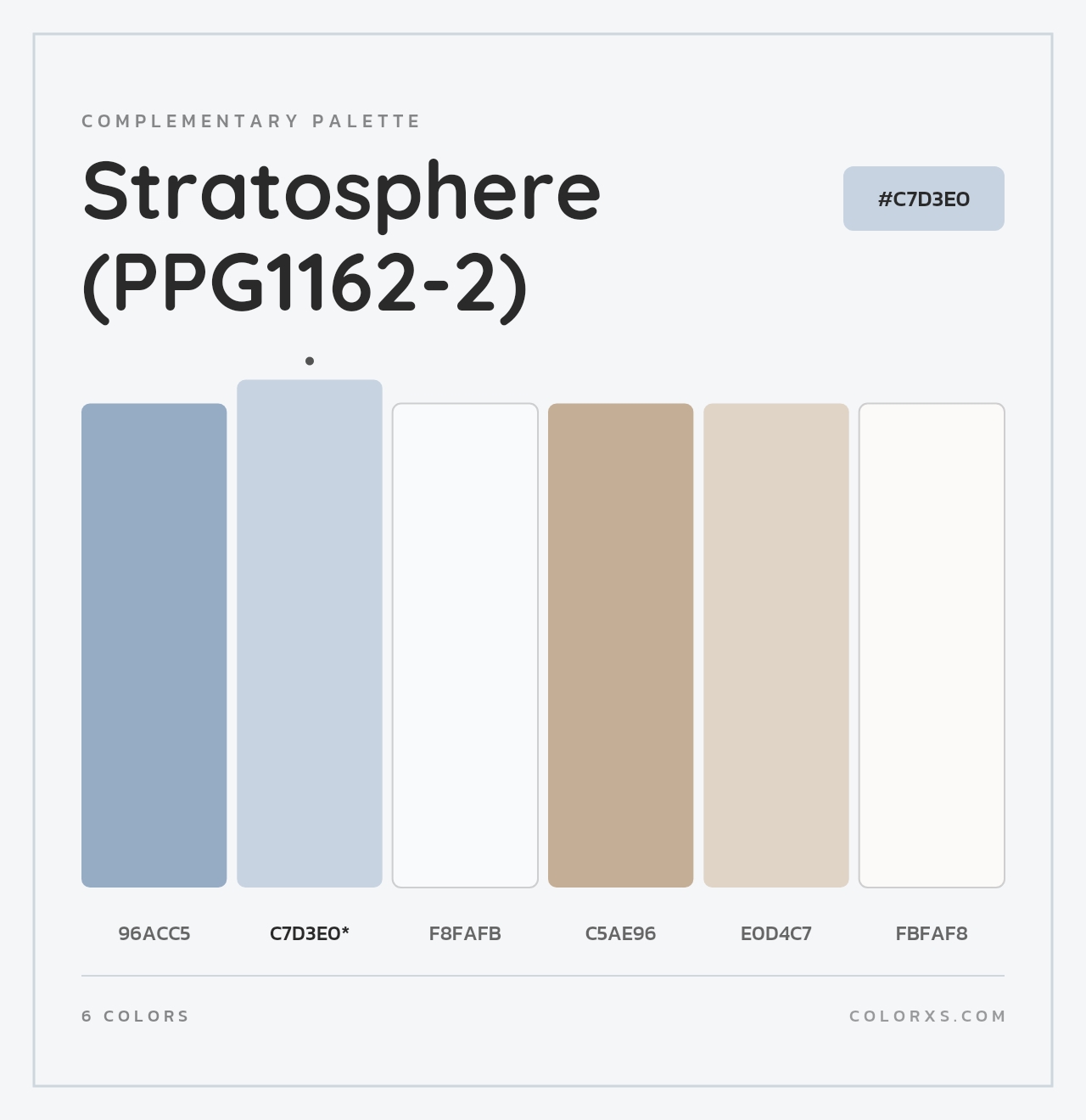 Stratosphere (PPG1162-2) - Complementary Color Palette