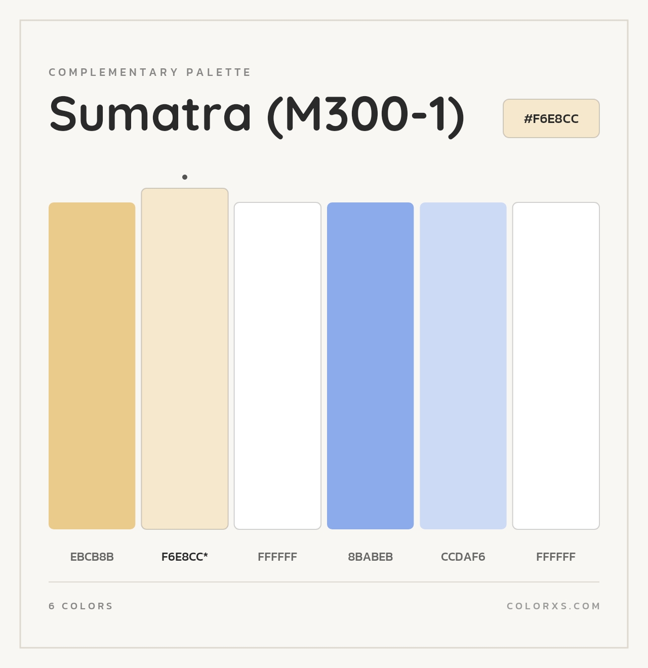 Sumatra (M300-1) - Complementary Color Palette