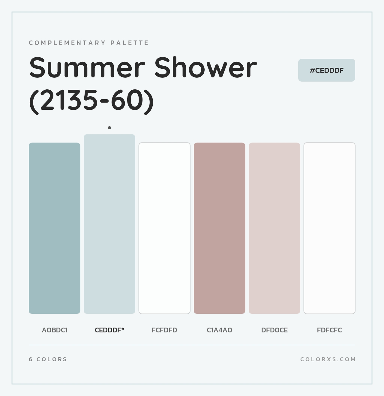Summer Shower (2135-60) - Complementary Color Palette