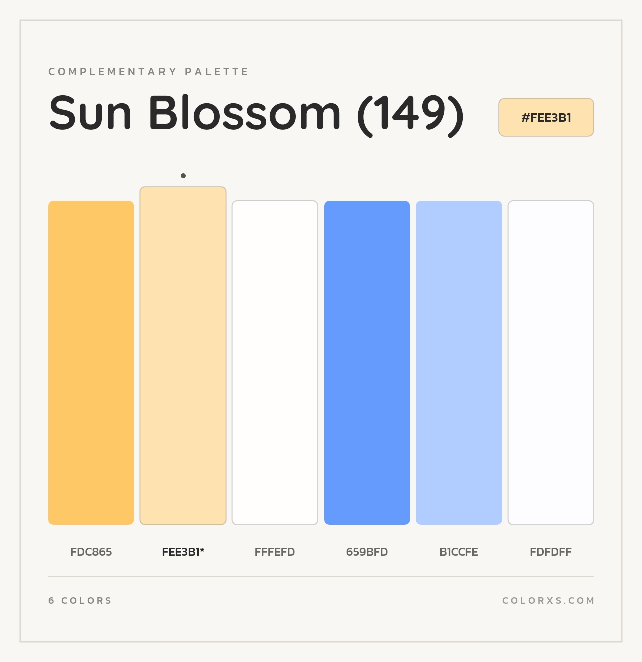 Sun Blossom (149) - Complementary Color Palette
