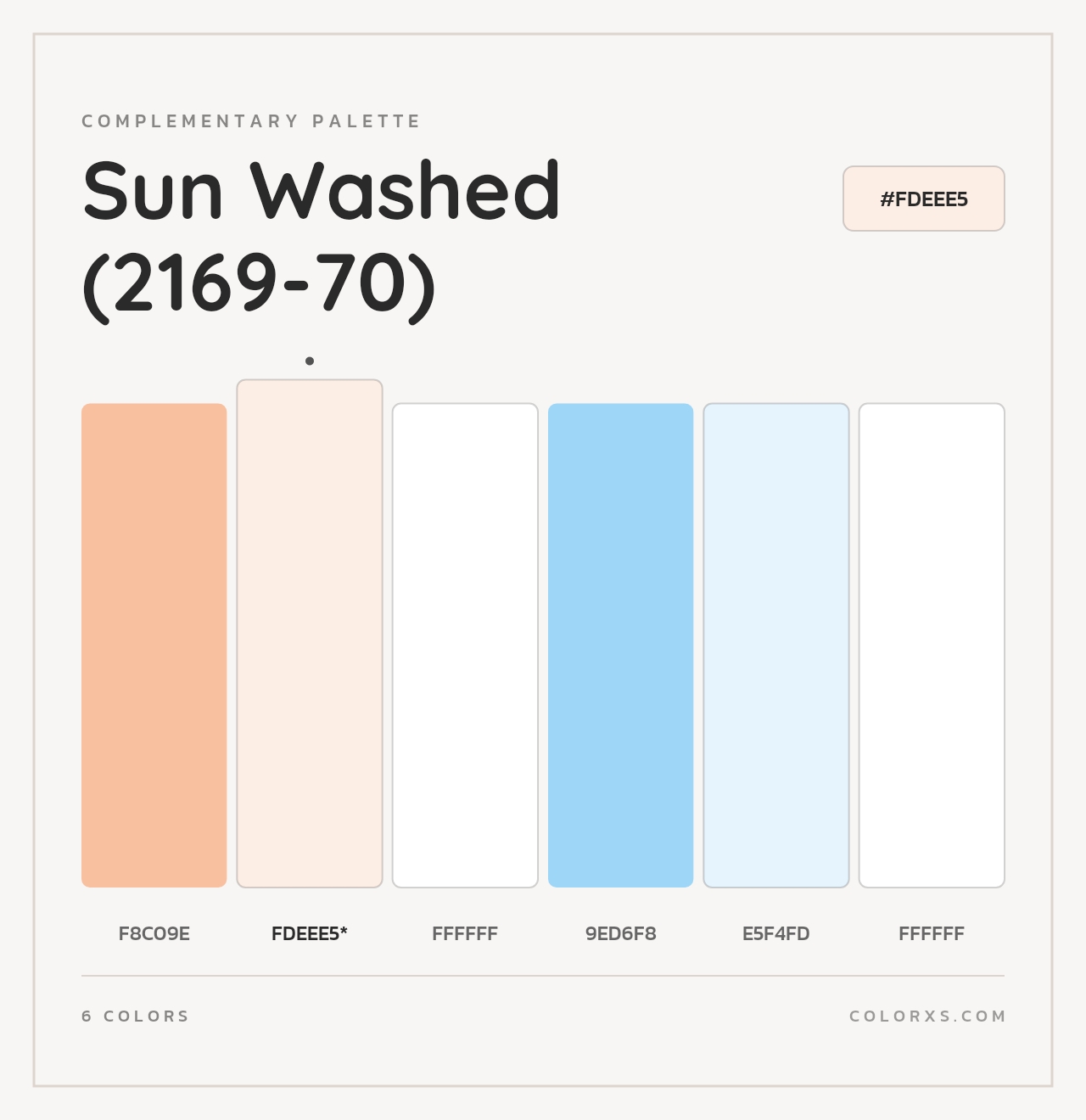 Sun Washed (2169-70) - Complementary Color Palette
