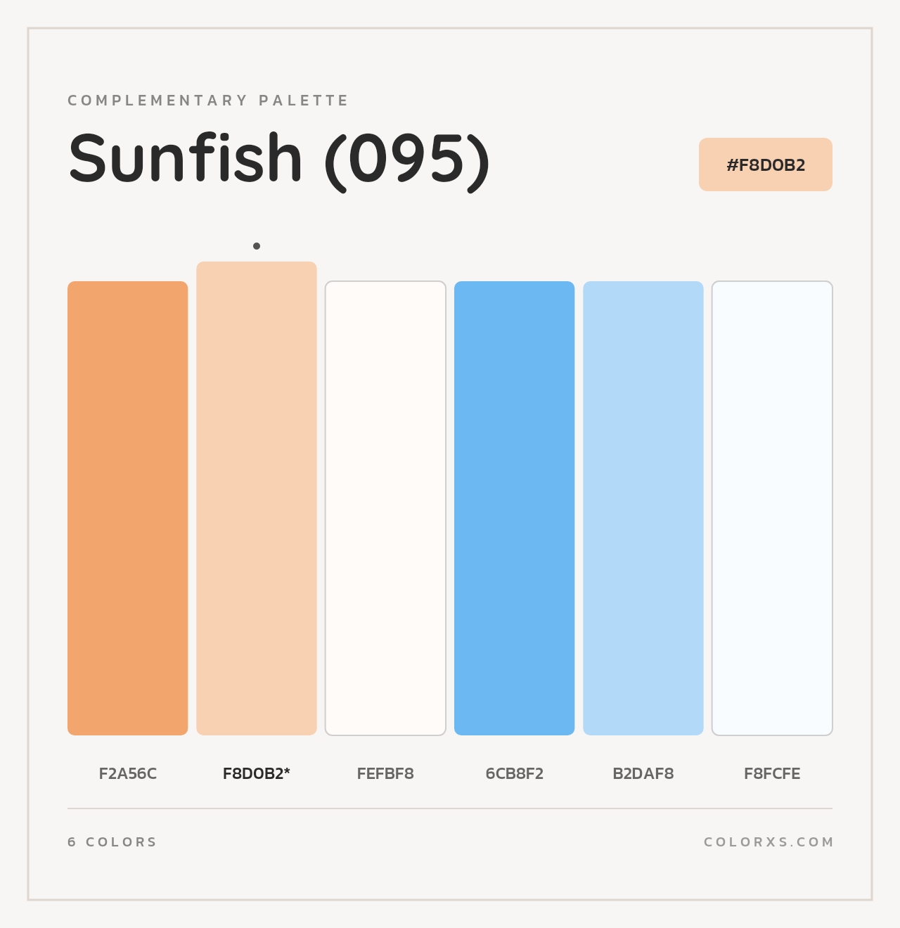 Sunfish (095) - Complementary Color Palette