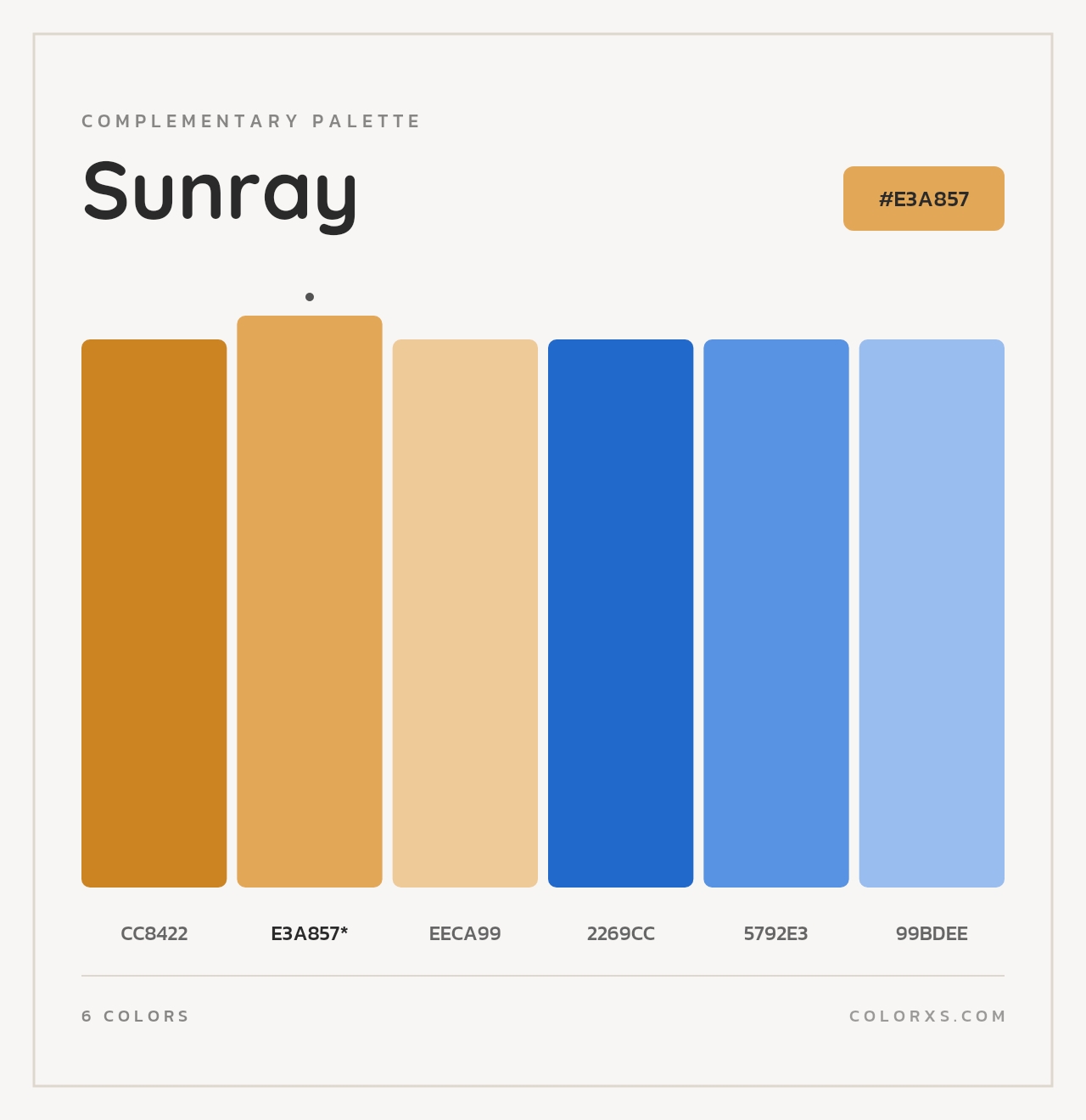 Sunray - Complementary Color Palette
