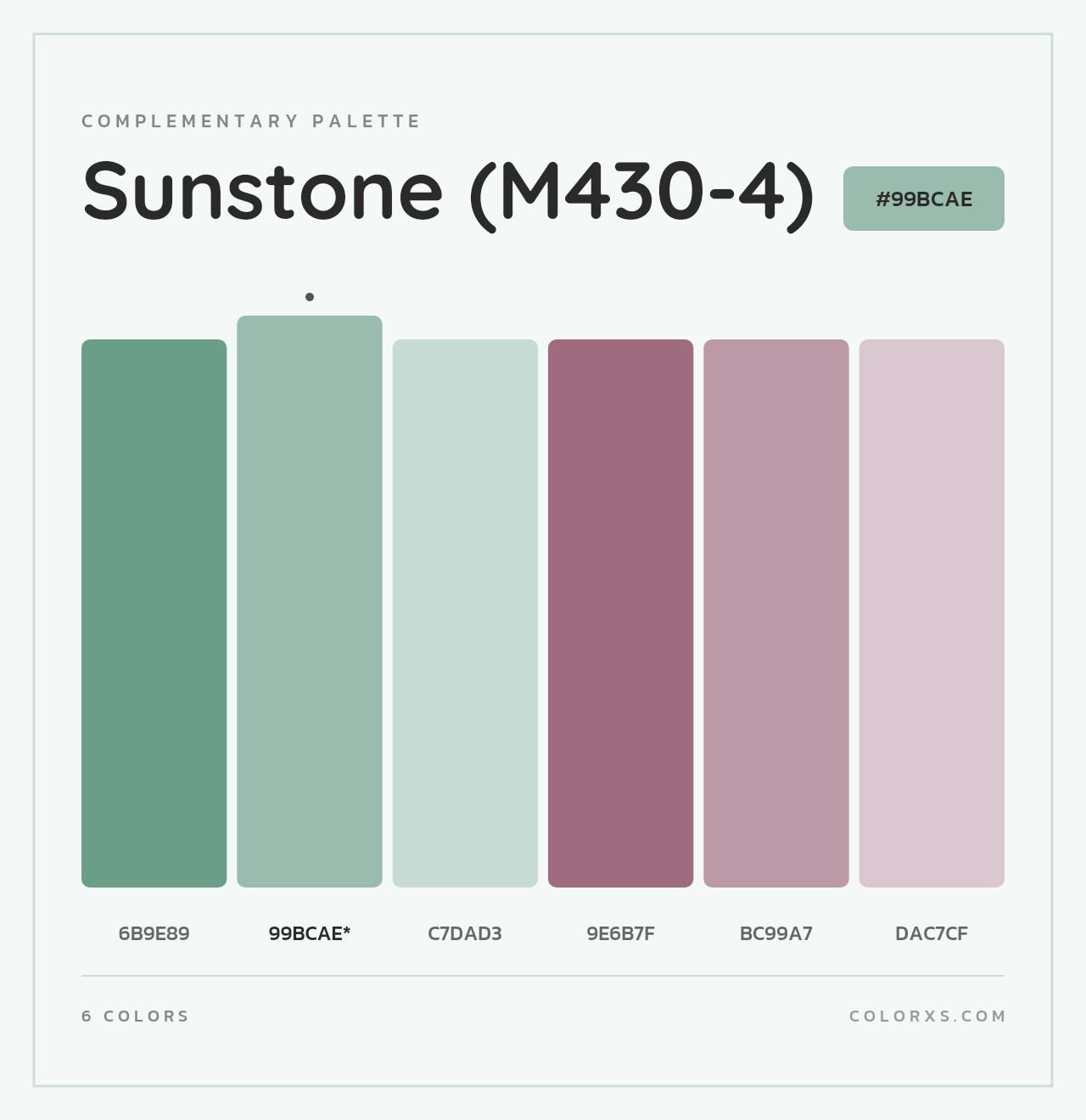 Sunstone (M430-4) - Complementary Color Palette