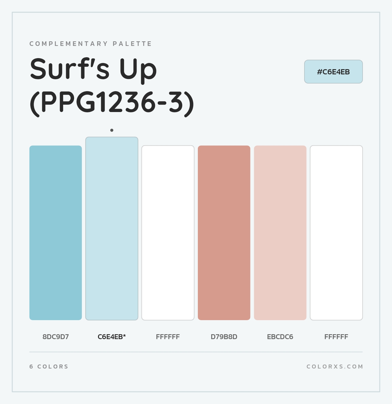 Surf's Up (PPG1236-3) - Complementary Color Palette