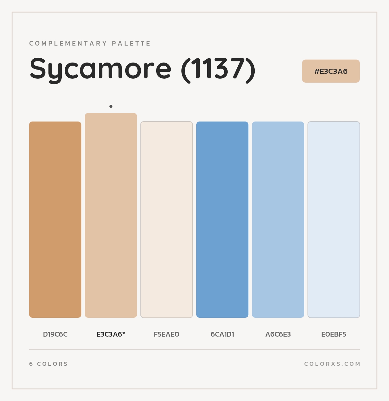 Sycamore (1137) - Complementary Color Palette