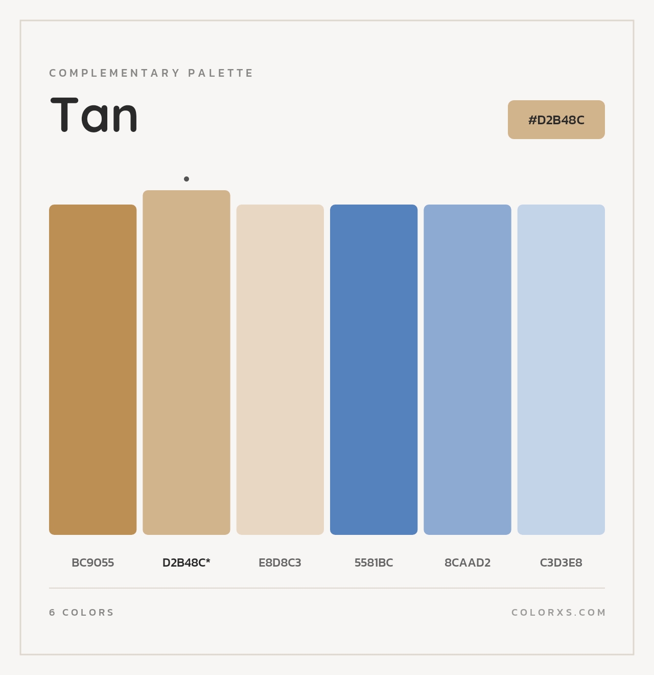 Tan - Complementary Color Palette