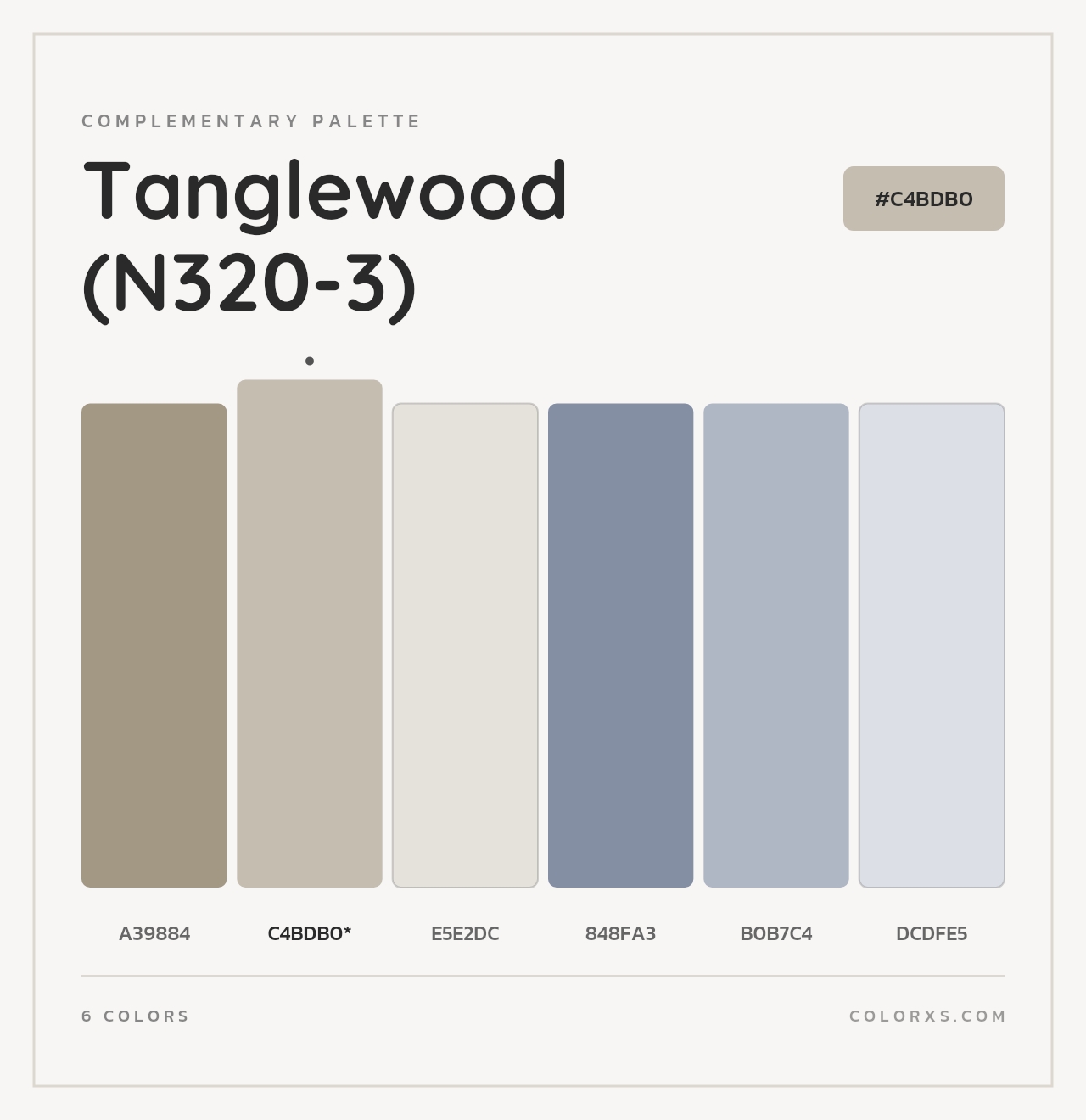 Tanglewood (N320-3) - Complementary Color Palette